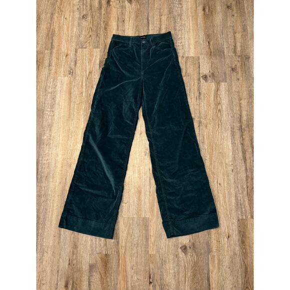Favorite Daughter Womens The Mischa Wide-Leg Velvet Pants Size 28